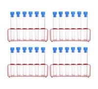 4 Sets Di Provette Sperimentali Tubo Plastica Rastrelliera Tubi Scientifici
