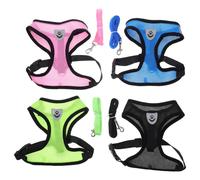 4 Sets Imbracatura Cani Da Passeggio Per Animali Domestici Guinzaglio