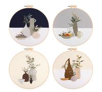 4 Sets Progetto Di Artigianato Creativo Kit Per Ricamo Materiali Da