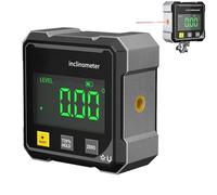 4-Side Magnetic Digital Angle Gauge, Digital Inclinometer Magnetic, Cube Inclinometer, Table Saw Miter Protractor, Woodworking Measuring Tool, Level Box for Hanging (1Pcs)