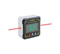 4-Sided Magnetic Dual Laser Woodworking Tools Inclinometer Digital Angle Measuring Instrument with Tilt Measurement