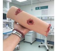 4 Simulatori Per Il Controllo Delle Emorragie Su Ferite Simulate, Simulatore Per Suture Di Primo Soccorso Riutilizzabili, Modello Di Ferita Della Parte Inferiore Della Gamba, Simulatore Per La Medicaz