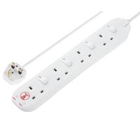4 Skt 2M 13A Ind Sw Srg Ext Piombo Bianco - SWSRG4210N-MP