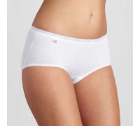 4 slip donna cotone SLOGGI BASIC MIDI, vita media mutanda classica non sgambata