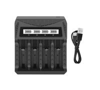 4 slot batteria LCD intelligente tipo di ricarica C porta 2400 per 26650/21700/18650/18500/16340/14500 batterie LCD Display Intelligent Charge