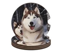 4 sottobicchieri per auto per portabicchieri per auto sottobicchiere rimovibile portabicchieri husky sottobicchiere per donne accessori interni auto