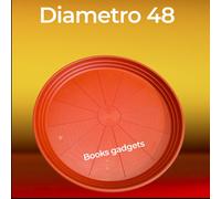 4 Sottovaso Riserva Ø 48cm per Fioriera Balcone Rotondo per Vaso Col.Terracotta