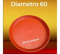 4 Sottovaso Riserva Ø 60cm per Fioriera Balcone Rotondo per Vaso Col. Terracotta