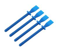 4 spatole flessibili per colla in pelle, fogli rivestiti in plastica, raschietto per colla in plastica, applicatore per colla, spatola palmare per colla (blu)
