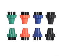 4 spazzole con setole codificate per colore per aspirapolvere a vapore Vaporetto, per Lecoaspira per modelli Unico, per un'efficace pulizia profonda (4 e 8 colori)