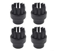 4 spazzole in acciaio inox per pulitore a vapore Dupray, progettate per pulire spazi stretti, angoli e scarichi nelle case (spazzola nera)