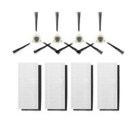 4 Spazzole Laterali + 4 Filtri HEPA, Compatibile Con Lefant, Serie M210 N1 OKP K2, Accessorio For Aspirapolvere Robot, Componente Filtro(M210 210B 213 N1)
