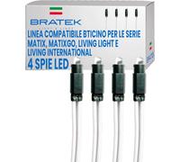 4 Spie Led Compatibili BTicino Matix, Matix Go, LivingLight e International
