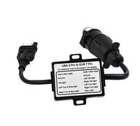 4 Spilla US Piatto A Europeo 13-Pin Rimorchio Connettore Light-Adapter