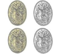 4 spille vintage vichinghe in stile nordico retrò spilla goth spilla vichinga gioielli distintivi per costume da donna