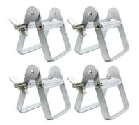 4 spremi dentifricio, in lega di alluminio, per dentifricio da bagno, per risparmiare dentifricio e creme, 4 pezzi