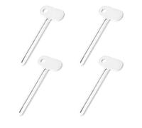 4 spremi-dentifricio manuale in metallo, rullo a rullo per tubi, in acciaio inox, per risparmiare dentifricio, detergente viso