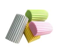 4 Spugna Magica,Spugna Polvere,Spugna Cattura Polvere,Per Spugne Duster,Riutilizzabili Scrub Dump Pulizia,Damp Dusting e Gomma,Lavabili Persiane Pulire Pulisci,Sponge Umida(Grigio,Rosa,Giallop,Verde)