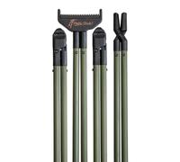 4 STABLE STICKS - Modello Essential Green - Bastone Per Caccia E Tiro A Lunga Distanza - Stabilità Ottimale - Smontabile - Solo Per Tiri In Piedi - Leggero E Resistente - Verde