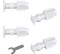 4 staffe a clip per tende a rullo senza trapano per finestre in UPVC, montaggio regolabile senza punzonatura, per installazione di finestre