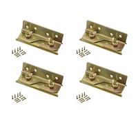 4 staffe angolari per letto, resistenti, con viti, in ferro, antiruggine, per casa, hotel, dormitori