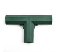 4 staffe da giardino in plastica di supporto a 3 vie, tubo da 16 mm, telaio per serra per connettori a T, giunti a croce a 4 vie a 5 vie per Clim (T 3 vie)