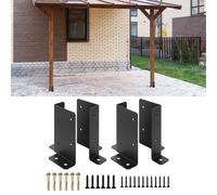 4 staffe di ancoraggio regolabili per pali in metallo adatte a pali 2x4 4x4