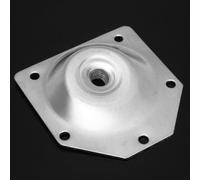 4 staffe di fissaggio per gambe angolate con viti, adatte per gambe di mobili da montare su tavoli, sedie e comodini