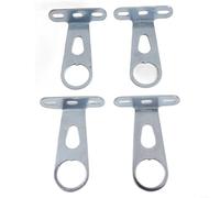 4 staffe di montaggio per cestino della bicicletta, supporto in metallo per luce anteriore per cestini della bicicletta di grande capacità, robusto supporto per faro da trasporto (argento)