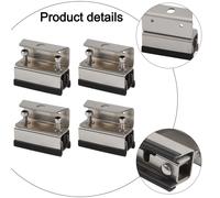 4 Staffe in Acciaio Inox per Accessori Fotovoltaici da Tetto Stabilit