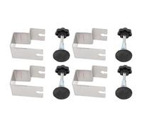 4 Stainless Steel Drawer Clamps, Universal Cabinet Installation Clamps, Curved Bow Shaped Structure Design, Suitable for Cabinet and Furniture Woodworking Clamps.