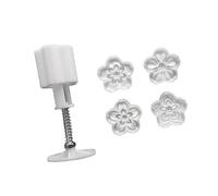4 stampi da forno efficienti per fiori di ciliegie pratico strumento da cucina in ABS per presentazione professionale di dessert Set di cottura a forma di fiore di ciliegie