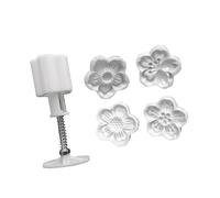 4 stampi da forno efficienti per fiori di ciliegie pratico strumento da cucina in ABS per presentazione professionale di dessert Set di cottura a forma di fiore di ciliegie