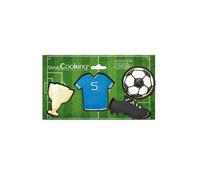 4 stampi per biscotti a forma di calcio