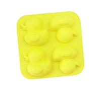 4 stampi per cioccolatini, antiaderenti, in silicone per uso alimentare, a forma di anatra, facili da pulire, stampi in silicone per cioccolato, cubetti di ghiaccio, gelatina, fondente e caramelle