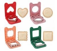 4 Stampi per sandwich, taglia e sigilla sandwich in 4 forme | Formine per pane in PP e acciaio inox per tagliare e sigillare toast, per colazione, bento box, scuola e picnic