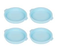 4 stampi portatili in silicone per torte, stampi per dischi in silicone per arcobaleni, torte, sottobicchieri e sapone fatto a mano