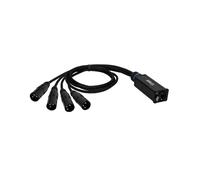 4 Star CATBOX XM3 Audio & DMX Adattatore 3 poli XLR maschio x Cat 6a