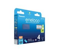4 Stilo PANASONIC Eneloop + BOX AA Size 2000 mAH Alta Qualità PRO BK-3MCDEC4BE