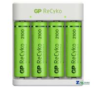 4 STILO RICARICABILI E411 Ministilo AAA Stilo AA ReCyko+ Caricatore USB NiMH