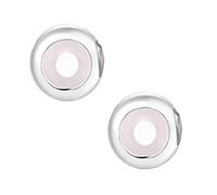 4 stopper per charm da donna, in argento Sterling 925, per bracciale con clip in gomma