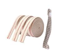 4 stoppini per lanterne a olio, larghezza 0,4/1/1,2/2 cm, stoppino piatto in cotone lungo 1 m, stoppino per lampada ad olio, stoppino per lampada in cotone alcol per bruciatori a olio o bruciatori a