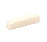 4 String Bass Nut Saddle Bovino Bone PreSlotted Top Nut Sostituzione Vintage Basso Elettrico Accessori Fondo Piatto