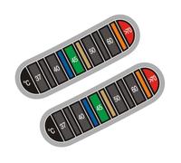 4 strisce autoadesive per termometri, per bottiglie di latte, indicatore della temperatura del colore, adesivi per tazze da caffè, cambia colore, monitor, materiale di carta, misurazione della tazza