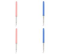 4 strumenti di supporto per chiusura di bracciali, gioielli per indossare da soli, 15,5 x 0,9 cm, supporto in metallo e plastica, blu e rosa, stabilizzatore per braccio per aggancio sicuro e uso
