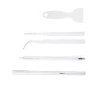 4 strumenti professionali per artigianato, tra cui colla, applicatore, penna, pinzetta in ceramica e spatola per album di ritagli, strumento artigianale per studenti