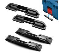 4 supporti di fissaggio per cassette degli attrezzi, compatibili con Bosch Sortimo L-BOXX, montaggio a vite, stabile sicurezza per il trasporto in auto, officina e carrelli degli attrezzi