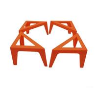 4 supporti in tela per versare, pittore, supporto per arte acrilica, arancione, rosso, verde, compatto, cavalletto da tavolo per studio, scuola, casa, hobbyista, viaggi, uso esterno, kit base stabile