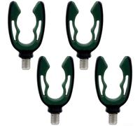 4 supporti per asta in gomma siliconica con testa a U antiscivolo | Design a forma di U, per la parte superiore in morbido silicone, impedisce lo scivolamento della canna