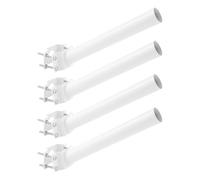4 supporti per asta luminosa, moderni supporti per lampade da strada, supporto per illuminazione solare, set di prolunga per lanterne solari per parcheggio (bianco)